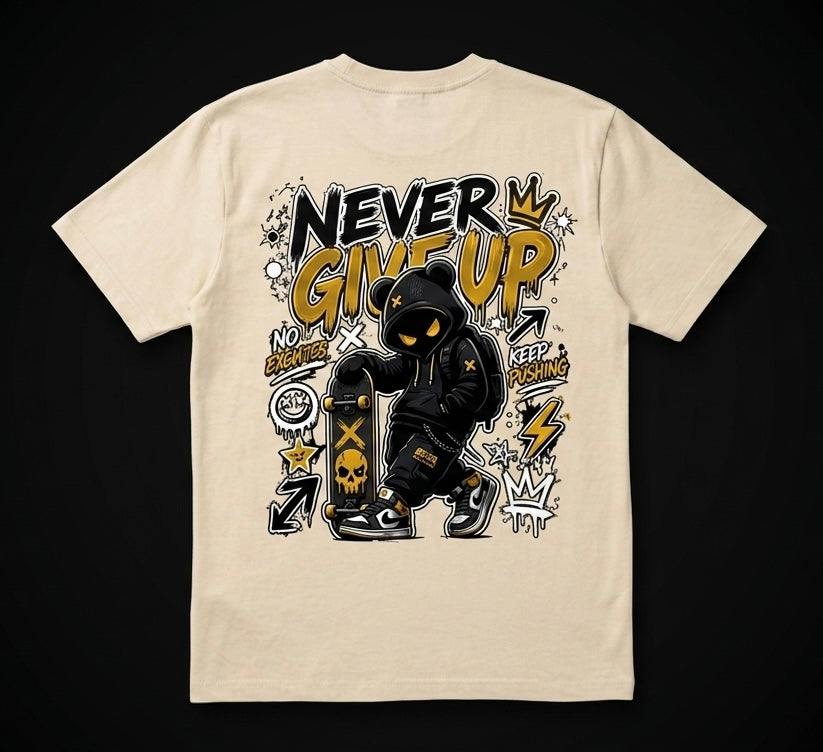 T−SHIRT URBAN COTTON GIVE UP