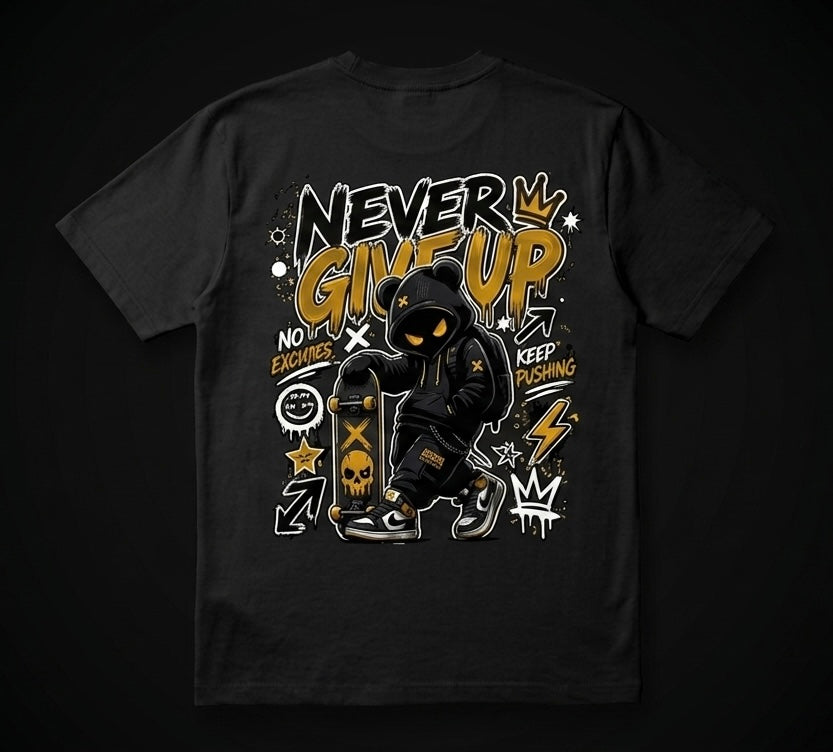 T−SHIRT URBAN COTTON GIVE UP
