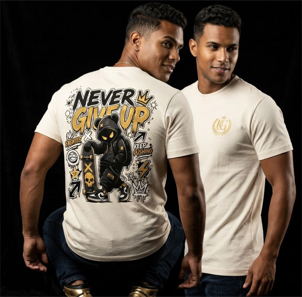 T−SHIRT URBAN COTTON GIVE UP